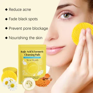 Kojic Acid Turmeric Exfoliating Cleansing Pads